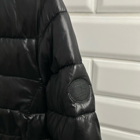 s.Oliver Womens Medium Quilted coat with a pouch - black NWOT - Picture 4 of 10